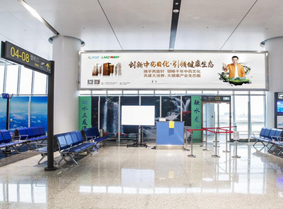 柳州機(jī)場(chǎng)二樓國內(nèi)候機(jī)區(qū)懸掛燈箱廣告