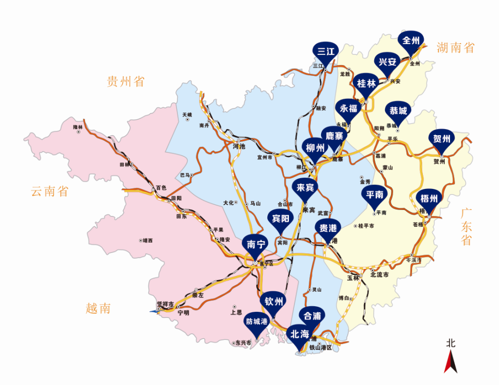 廣西高鐵站點 廣西高鐵站點