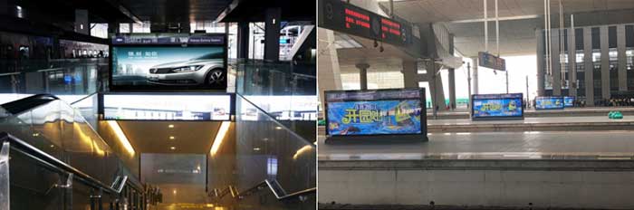 廈門北站站臺落地燈箱 廈門北站站臺落地燈箱