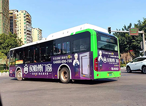 惠州公交車廣告價(jià)格多少錢？惠州公交車體廣告家裝建材案例