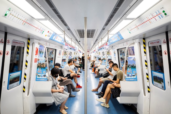 福州地鐵車內(nèi)貼紙內(nèi)包車廣告文旅投放案例，福州地鐵列車廣告價格
