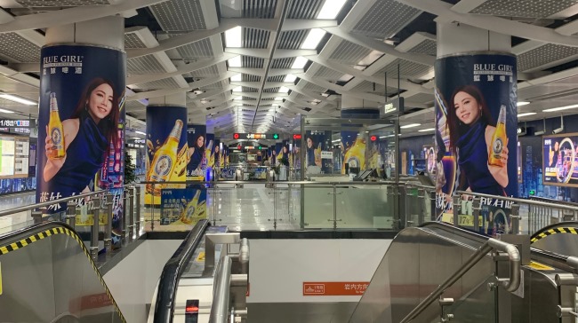 廈門1號(hào)線呂厝站地鐵站廳墻貼廣告投放，廈門地鐵廣告價(jià)格