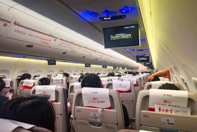 東方航空機(jī)艙電視廣告投放，東航飛機(jī)客艙機(jī)載廣告價(jià)格